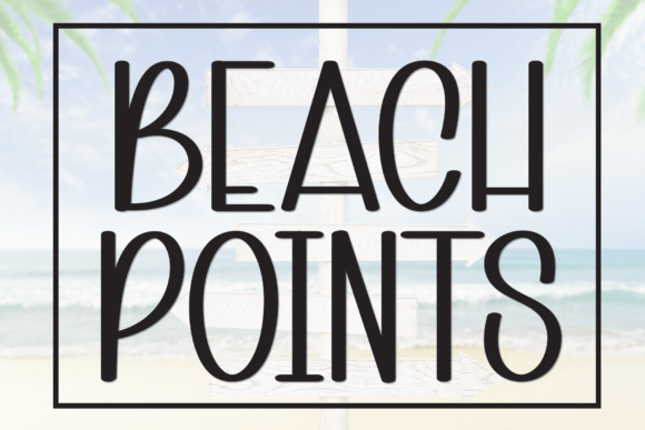 Beach Points Font for Warm and Approachable Editorial Design