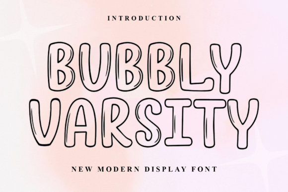 Bubbly Varsity: A Warm and Playful Font for Branding