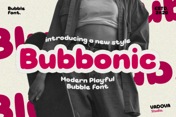 Bubbonic: A Playful Display Font for Digital Creativity