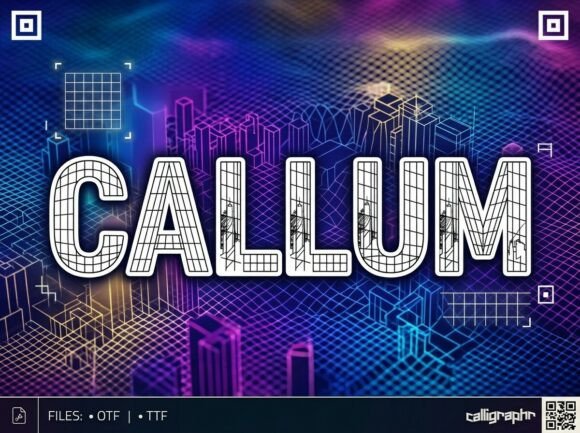 Callum: A Bold Display Font for Crafters and Creators