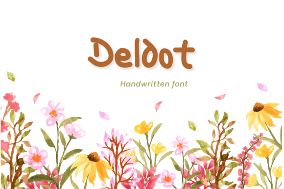 Deldot: A Playful Display Font for Digital Creativity