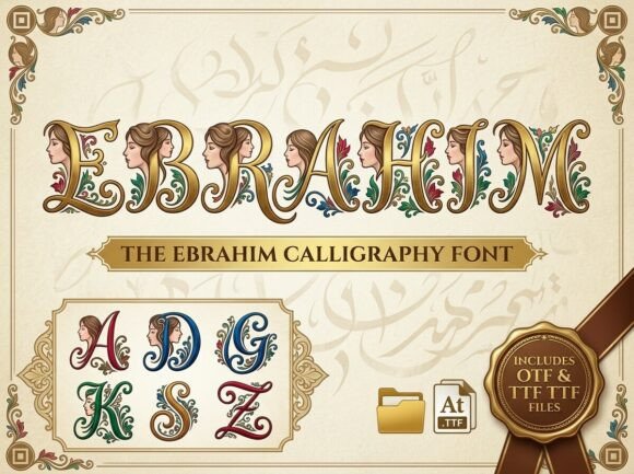 Ebrahim: A Calligraphic Font for Timeless Design