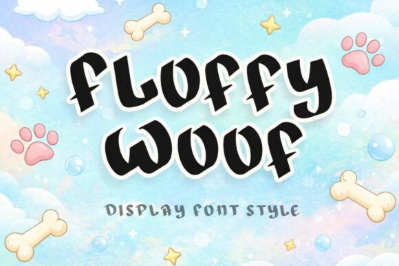 Floffy Woof: A Playful Display Font for Cozy Branding