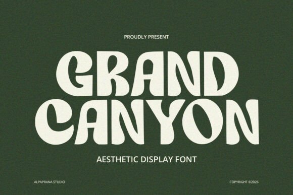 Grand Canyon Font for Modern Editorial Design