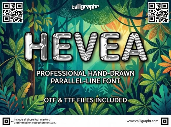 Hevea: A Display Font That Adds Rhythmic Texture to Web Designs
