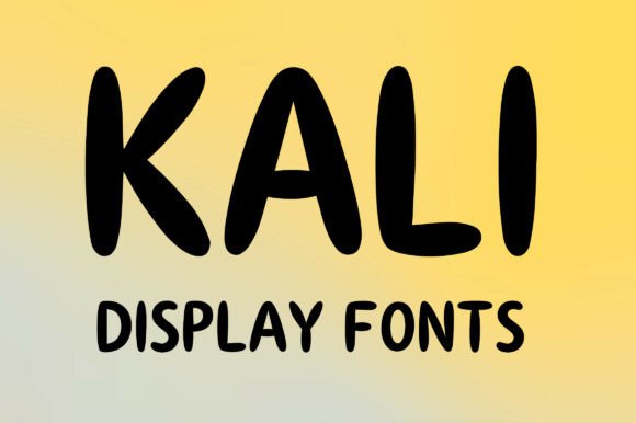 Kali Display Font for Bold Branding and Eye-Catching Design