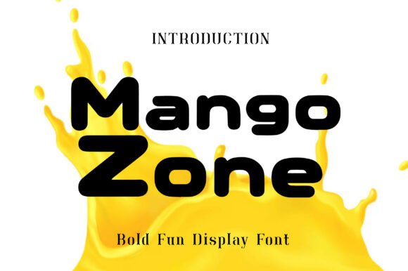 Mango Zone Font: A Tropical Display Typeface for Creative Projects