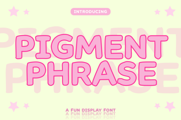 Pigment Phrase Font: A Vibrant Display Font for Creative Projects