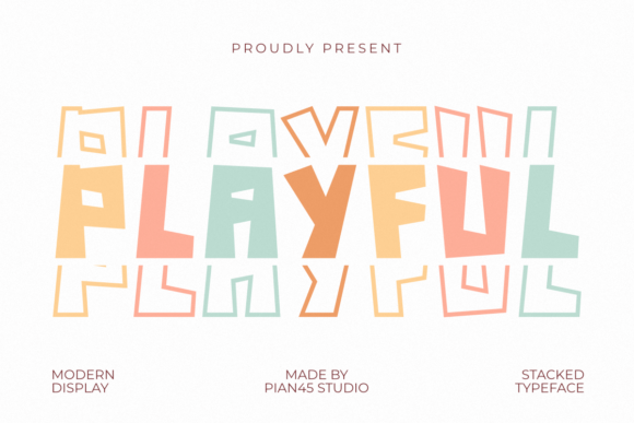 Playful Stacked: A Modern Display Font for Vibrant Editorial Design