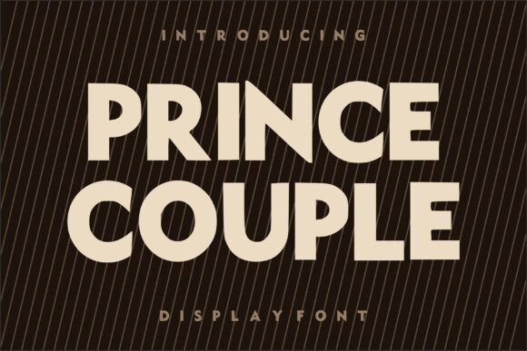 Prince Couple Font for Bold Handmade Creations