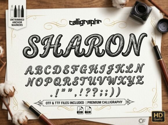 Sharon: A Premium Calligraphy Font for Branding