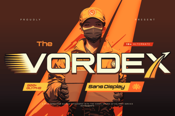 Vordex: A Bold Display Font for Speed and Modern Branding