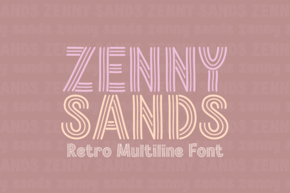Zenny Sands: A Display Font with Retro Rhythm for Creative Projects